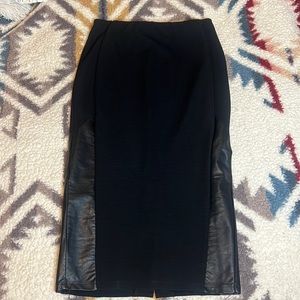 Mossimo ribbed faux leather pencil skirt